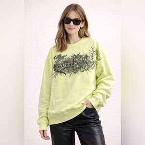 Auth. Burberry Neon(Exclusive) Yellow Sweatshirt Size S